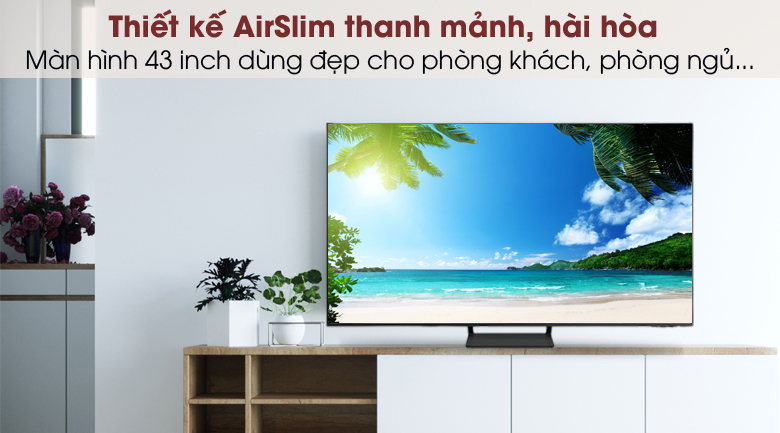 Smart Tivi QLED 4K 43 inch Samsung QA43Q65A - Thiết kế