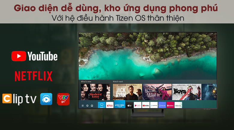 Smart Tivi QLED 4K 43 inch Samsung QA43Q65A - Hệ điều hành