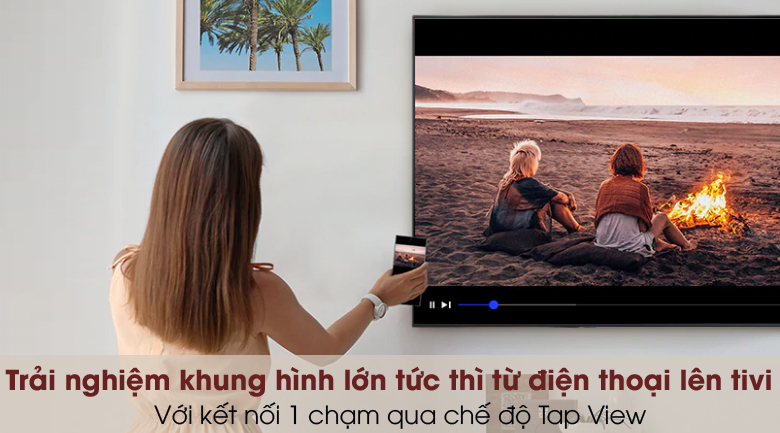 Smart Tivi QLED 4K 43 inch Samsung QA43Q65A - Tap View