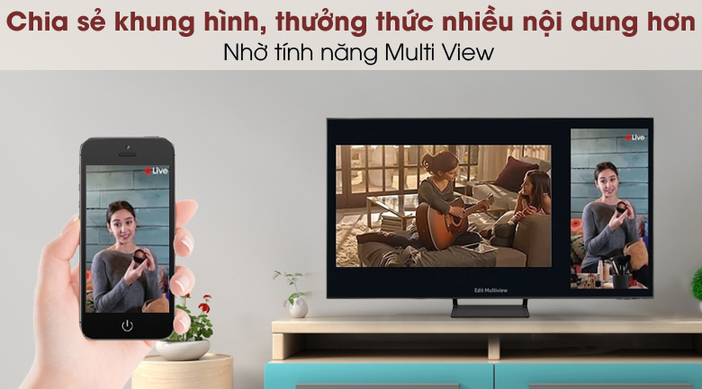 Smart Tivi QLED 4K 43 inch Samsung QA43Q65A - Multi View