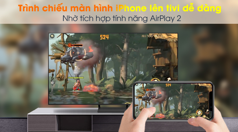 AirPlay 2 (thiết bị Apple) và Tap View (Samsung) - Smart Tivi QLED 4K 50 inch Samsung QA50Q65A