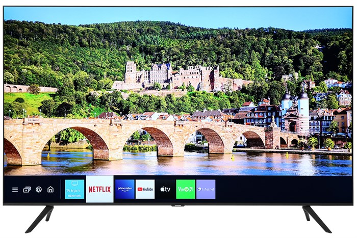 Smart Tivi Samsung 4K Crystal UHD 55 inch UA55AU7200 Màu Đen