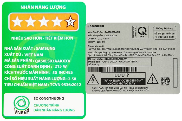 Smart Tivi Khung Tranh The Frame QLED Samsung 4K 50 inch QA50LS03A Màu Đen