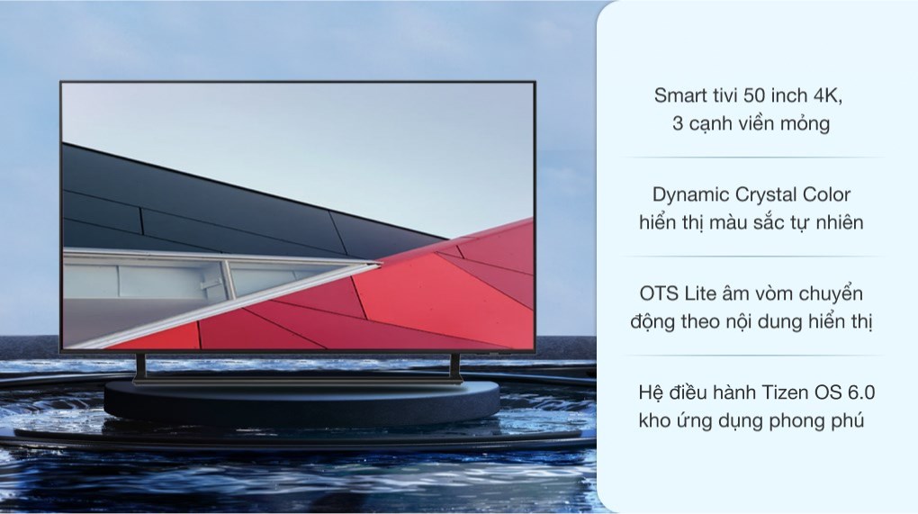 Smart Tivi Samsung 4K Crystal UHD 50 inch UA50AU9000