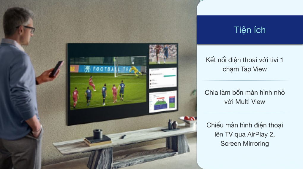 Smart Tivi Samsung 4K Crystal UHD 55 Inch UA55AU9000