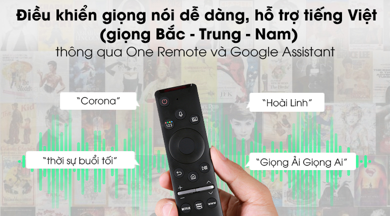 Smart Tivi Led Samsung 4K 55 Inch UA55AU9000 - Điều khiển qua giọng nói có tiếng Việt giọng 3 miền Bắc - Trung - Nam với One Remote và Google Assistant