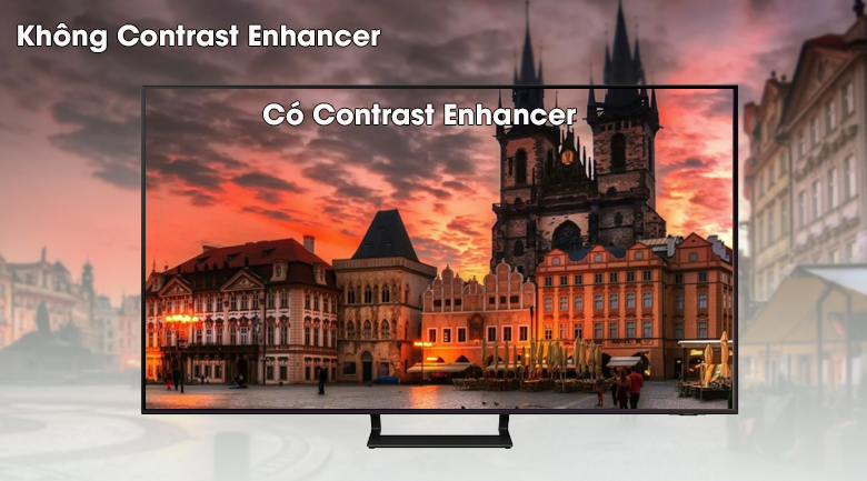 Smart Tivi Led Samsung 4K 55 Inch UA55AU9000 - Tăng cường độ tương phản bằng công nghệ Contrast Enhancer