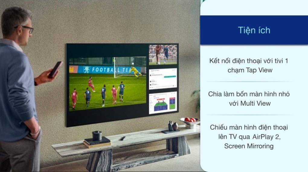 Smart Tivi Samsung 4K Crystal UHD 65 inch UA65AU9000