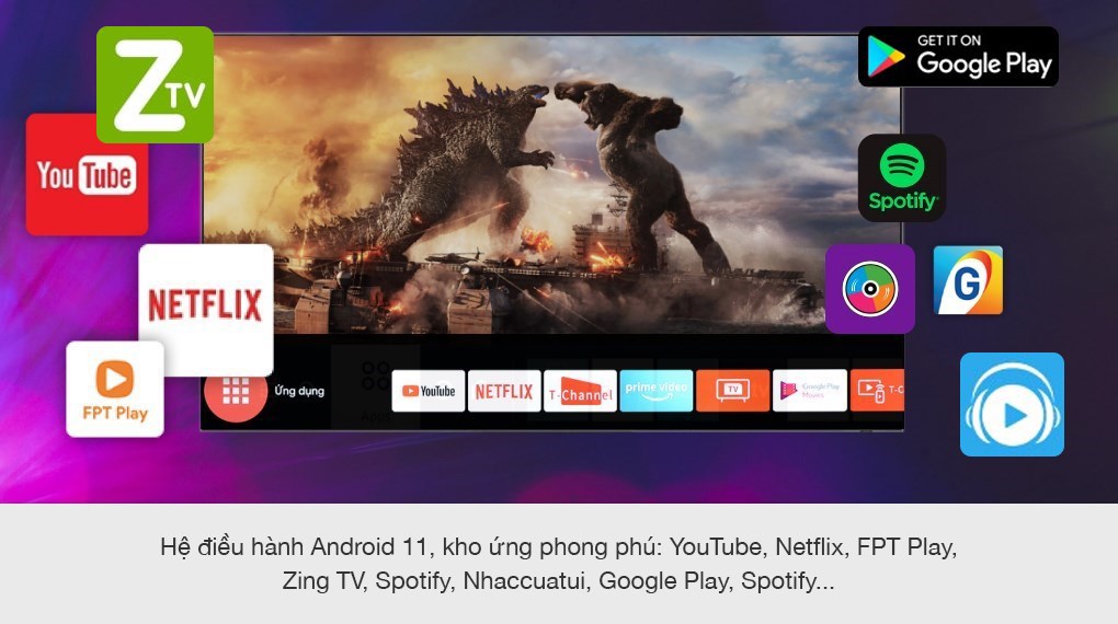 Android Tivi QLED TCL 4K 65 inch 65Q726