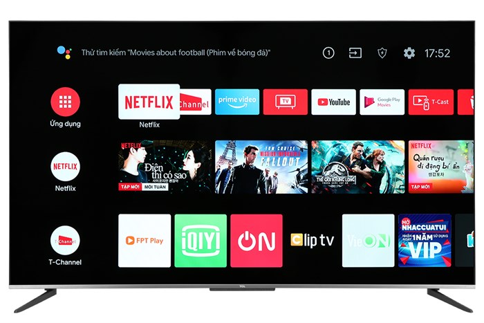 Android Tivi QLED TCL 4K 65 inch 65Q726 Màu Đen