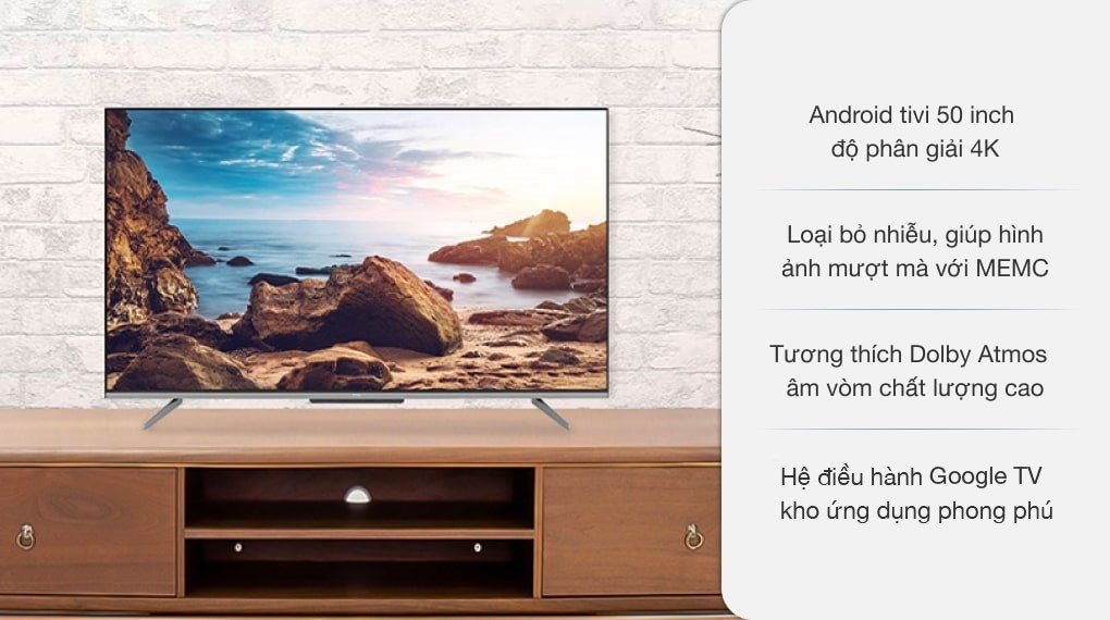 Android Tivi TCL 4K 50 inch 50P725