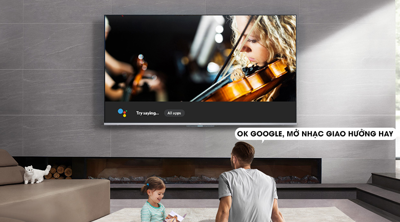 Android Tivi QLED TCL 4K 65 inch 65Q726 - Google Assistant