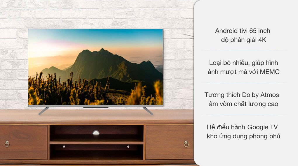 Android Tivi TCL 4K 65 inch 65P725