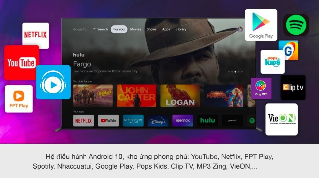 Android Tivi OLED Sony 4K 65 inch XR-65A90J