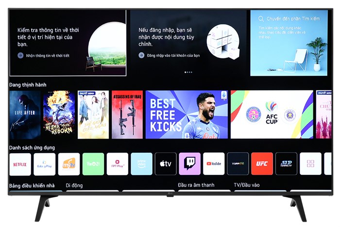 Smart Tivi LG 4K 50 inch 50UP7750PTB Màu Đen