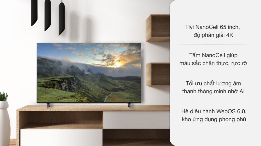 Smart Tivi NanoCell LG 4K 65 inch 65NANO75TPA