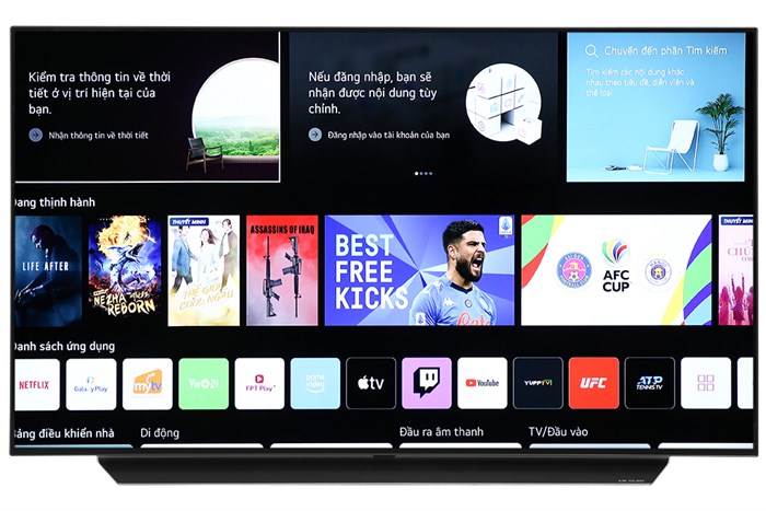 Smart Tivi OLED LG 4K 48 inch 48C1PTB Màu Đen