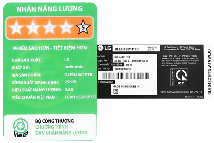 Smart Tivi OLED LG 4K 48 inch 48C1PTB Màu Đen