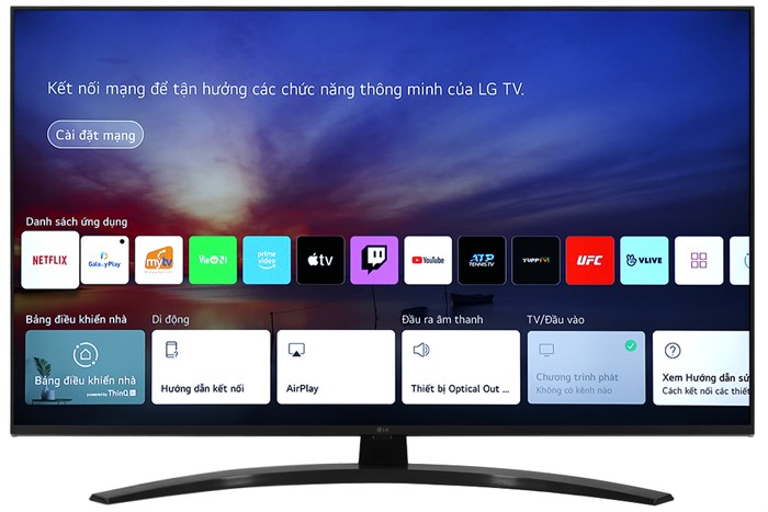 Smart Tivi LG 4K 43 inch 43UP7800PTB Màu Đen