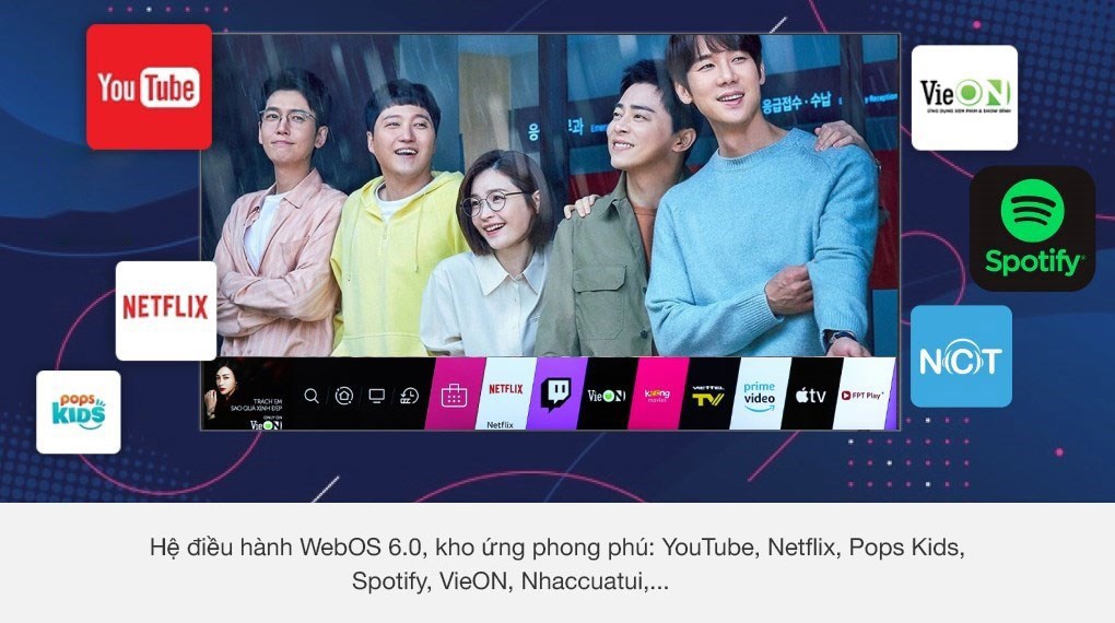 Smart Tivi LG 4K 55 inch 55UP7800PTB