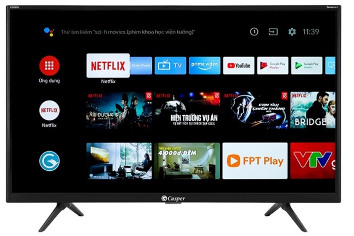 Android Tivi Casper 32 inch 32HG5200 Màu Đen