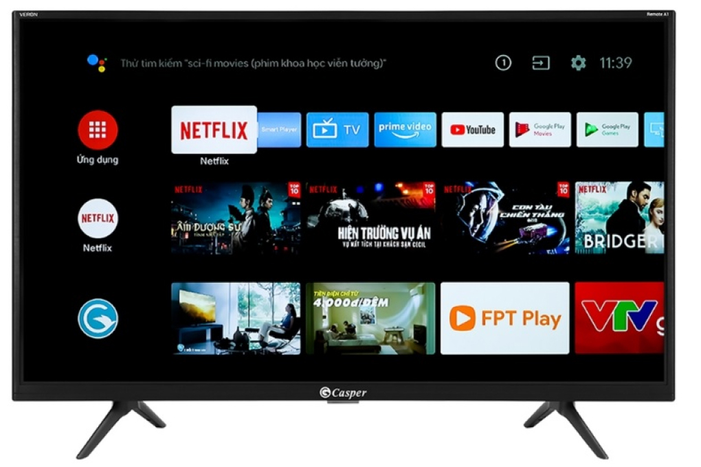 Android Tivi Casper 32 inch 32HG5200 Màu Đen