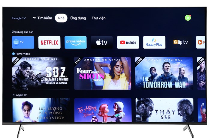 Android Tivi Sony 4K 65 inch XR-65X90J Màu Đen