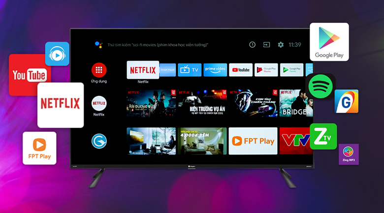Android Casper 4K Led TV 55 inch 55UG6300 - Hệ điều hành Android 9.0