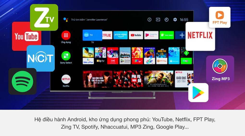 Android Tivi QLED TCL 4K 55 inch 55C728