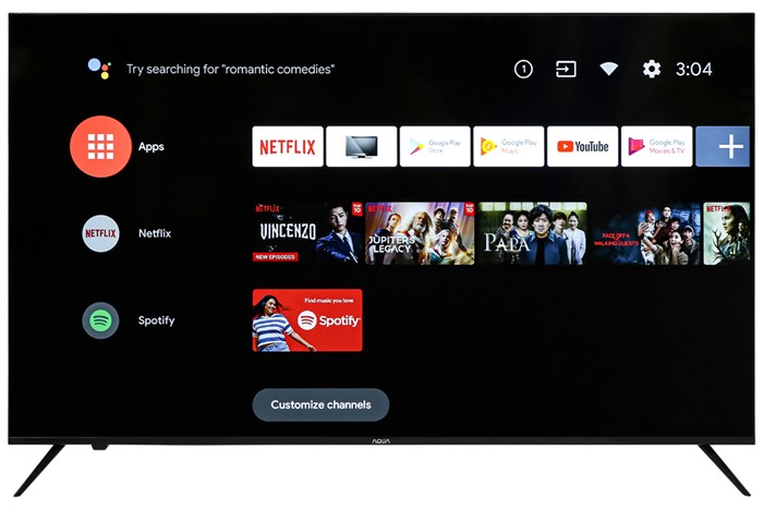 Android Tivi AQUA 4K 58 inch LE58AQT6600UG Màu Đen