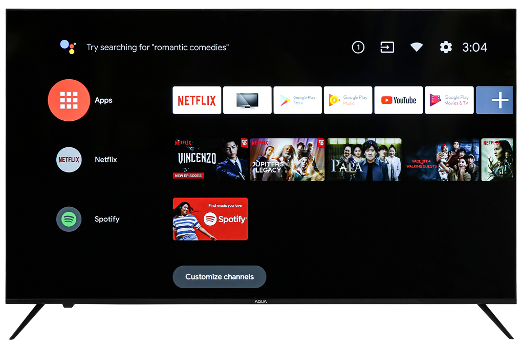 Android Tivi AQUA 4K 58 inch LE58AQT6600UG chính hãng