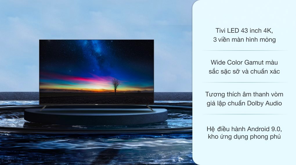 Android Tivi AQUA 4K 43 inch LE43AQT6600UG