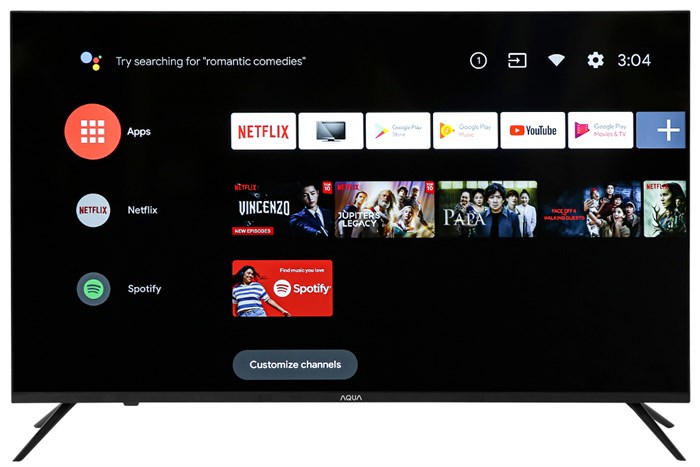 Android Tivi AQUA 4K 43 inch LE43AQT6600UG Màu Đen