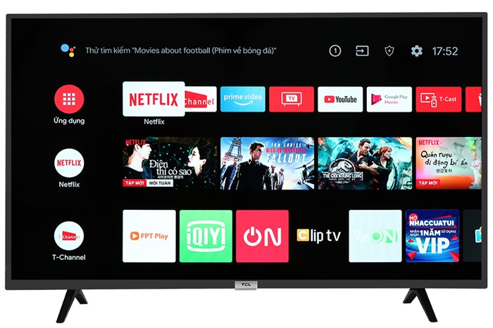 Android Tivi TCL 43 inch L43S5200 Màu Đen