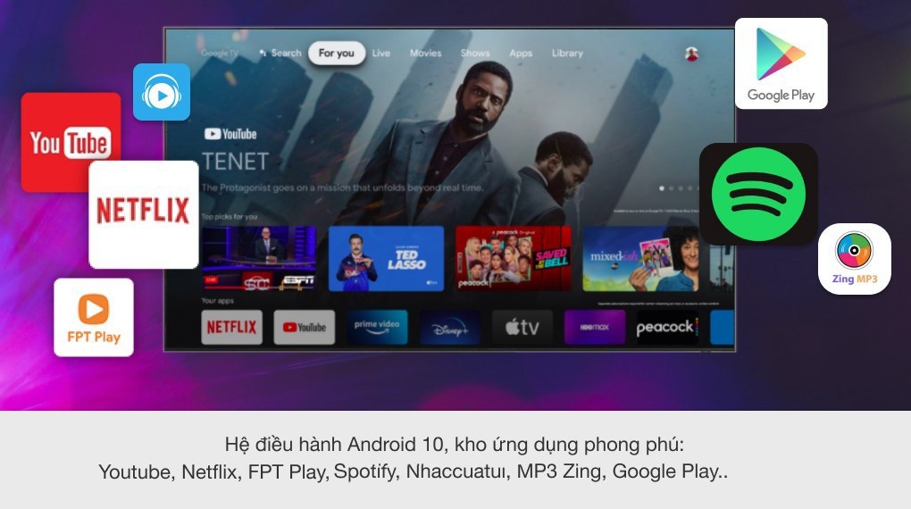 Android Tivi Sony 4K 43 inch KD-43X80J/S - 15