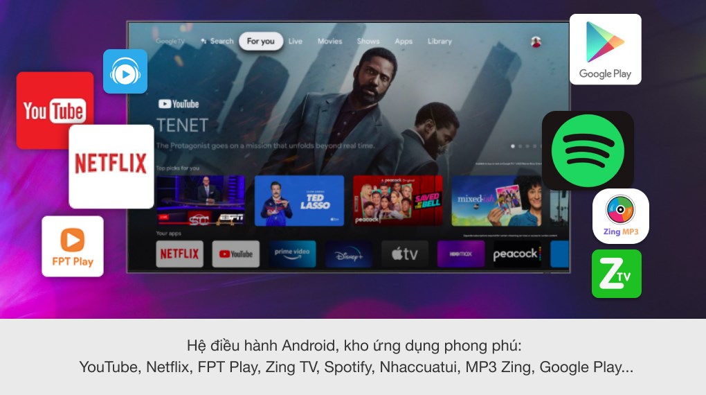Android Tivi Sony 4K 43 inch KD-43X80J - 14