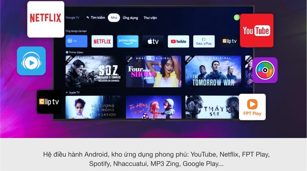 Android Tivi Sony 4K 75 inch KD-75X80J