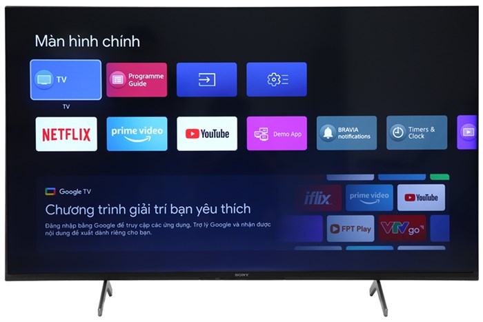 Android Tivi Sony 4K 55 inch KD-55X85J Màu Đen