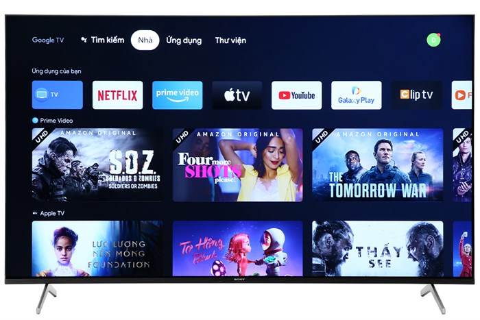 Android Tivi Sony 4K 65 inch KD-65X85J Màu Đen