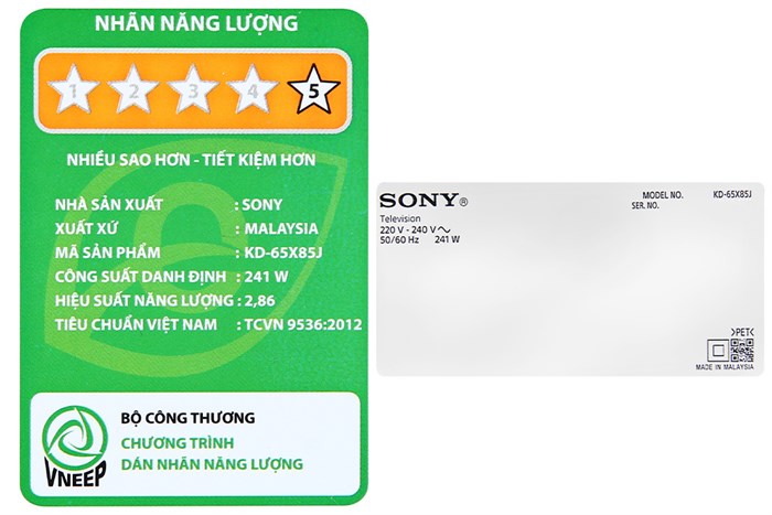 Android Tivi Sony 4K 65 inch KD-65X85J Màu Đen