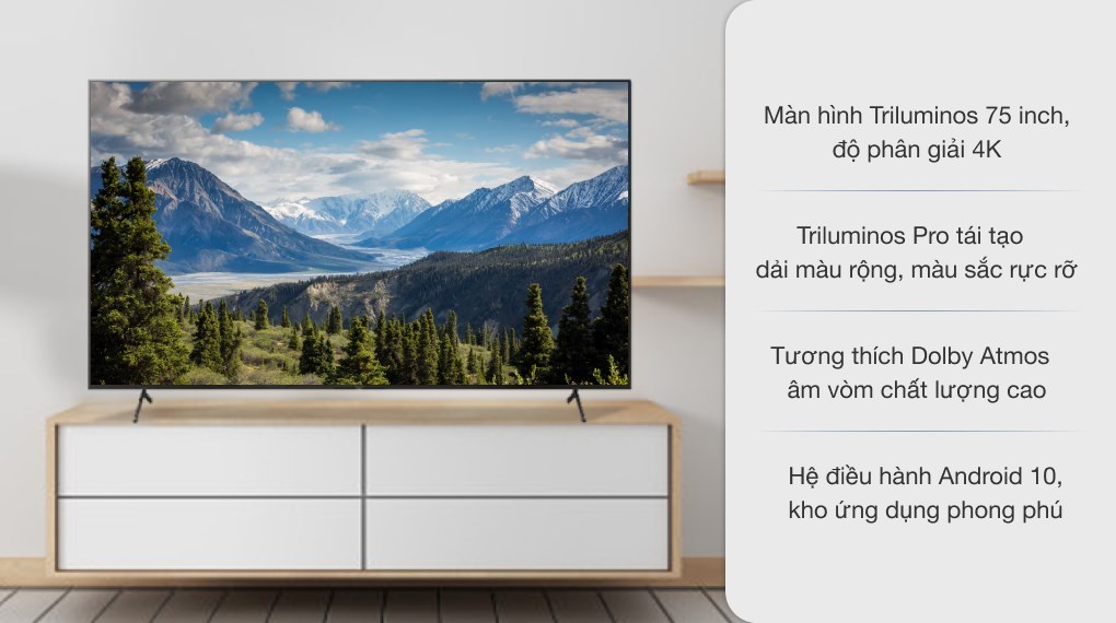 Android Tivi Sony 4K 75 inch KD-75X86J