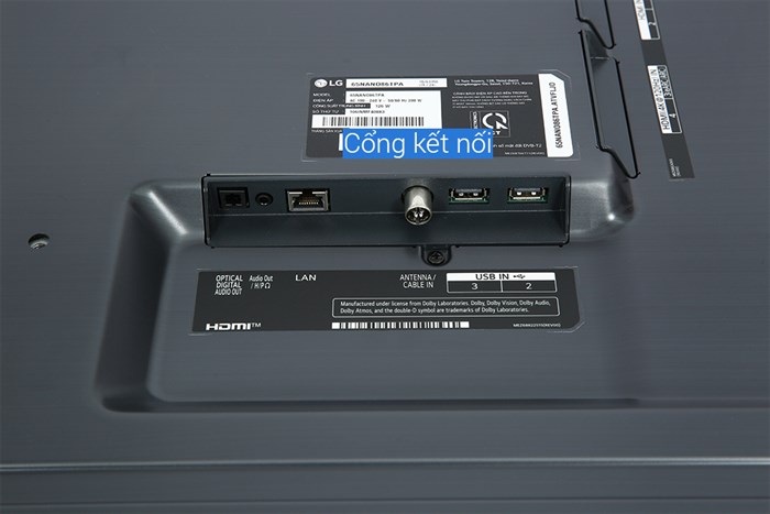 Smart Tivi NanoCell LG 4K 65 inch 65NANO86TPA Màu Đen