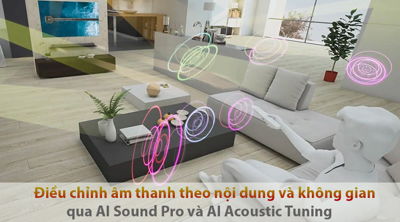 Smart Tivi NanoCell LG 8K 75 inch 75NANO95TPA AI Sound Pro và AI Acoustic Tuning