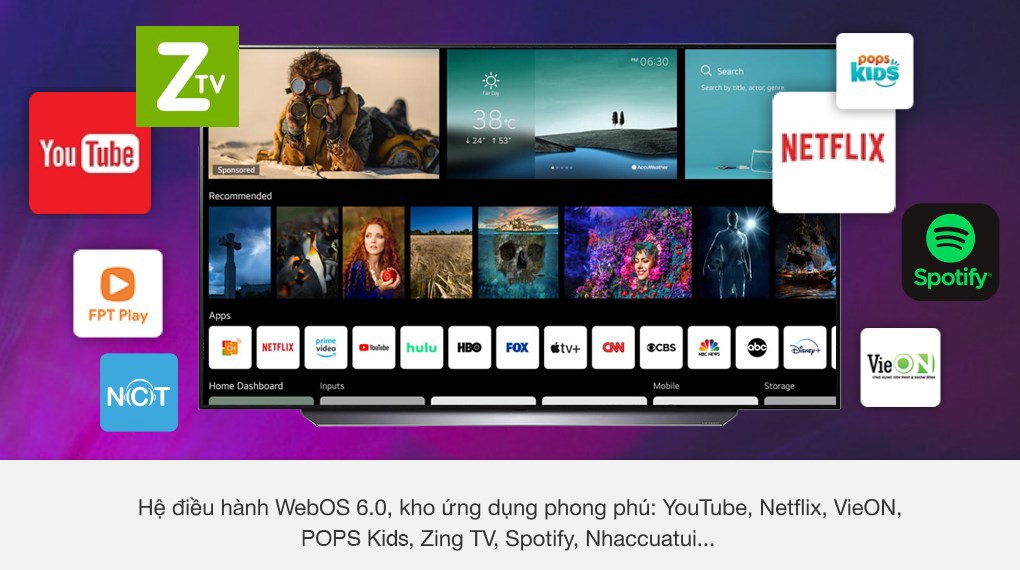 Smart Tivi OLED LG 4K 77 inch 77C1PTB