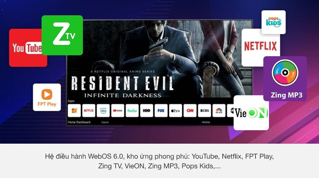 Smart Tivi OLED LG 4K 65 inch 65B1PTA