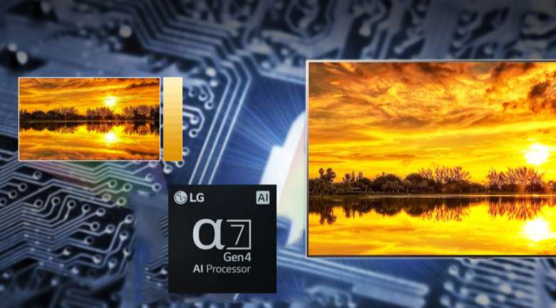 α7 Gen4 4K AI - Smart Tivi QNED LG 4K 75 inch 75QNED91TPA
