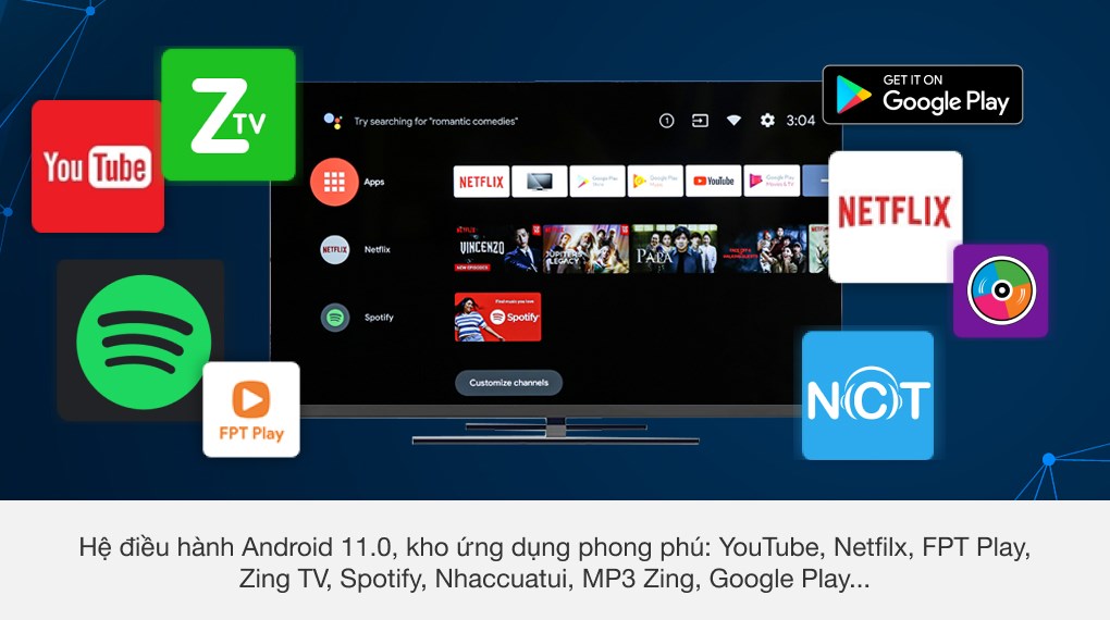 Android Tivi AQUA QLED 4K 55 inch LE55AQTS6UG