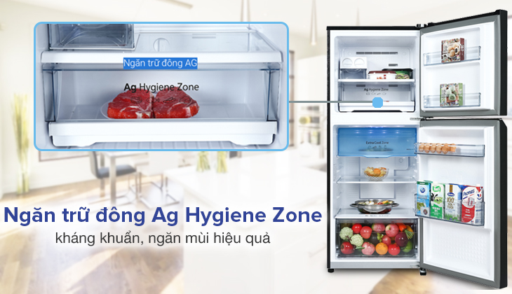 Tủ lạnh Panasonic Inverter 268 lít NR-TV301VGMV - Ngăn Ag Hygiene Zone