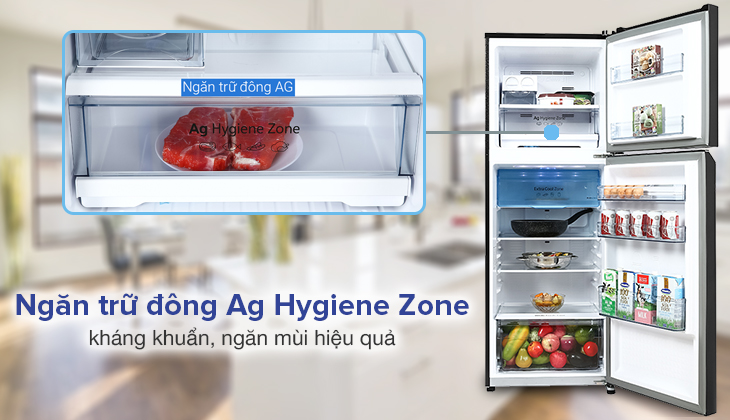 Tủ lạnh Panasonic Inverter 306 lít NR-TV341VGMV - Ngăn Ag Hygiene Zone