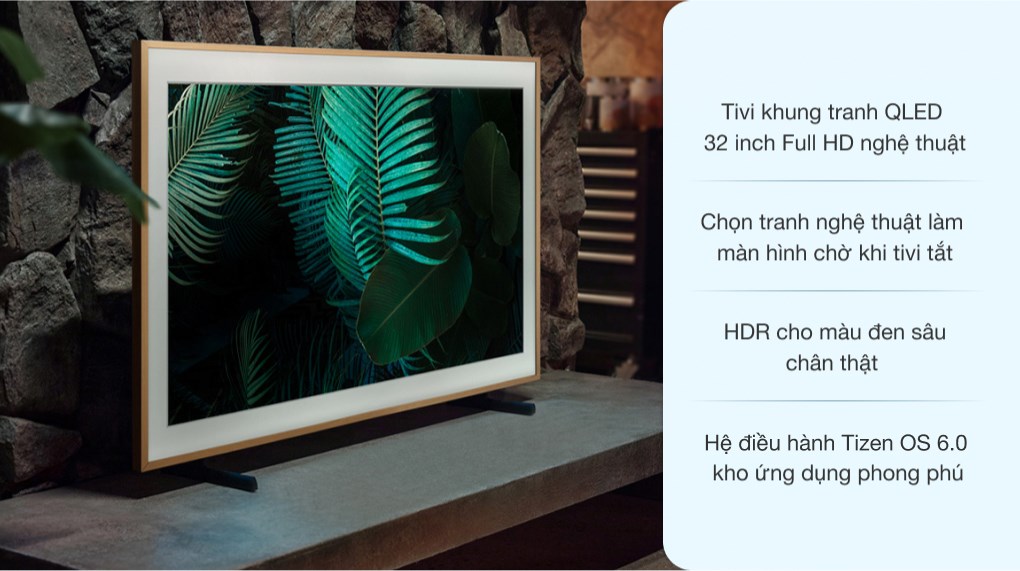 Smart Tivi Khung Tranh The Frame QLED Samsung 32 inch QA32LS03T